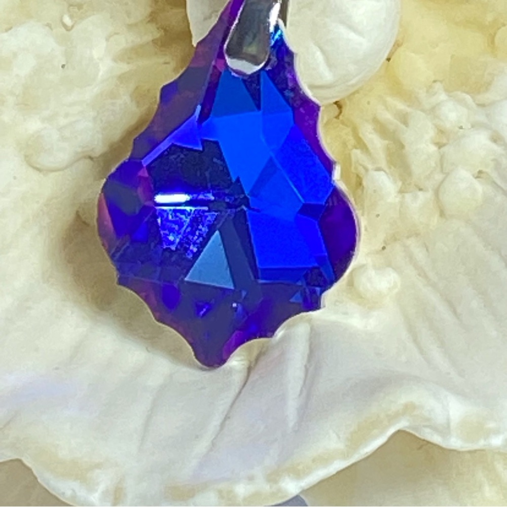 Elegant Purple and Blue drop Pendant car charm